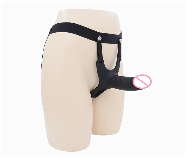 Strap-on Hollow Dildo Pants Penis Sleeve Enlarger Extender Strapon Harness for Men Strap on Realistic Belt Sex Toys for Gay