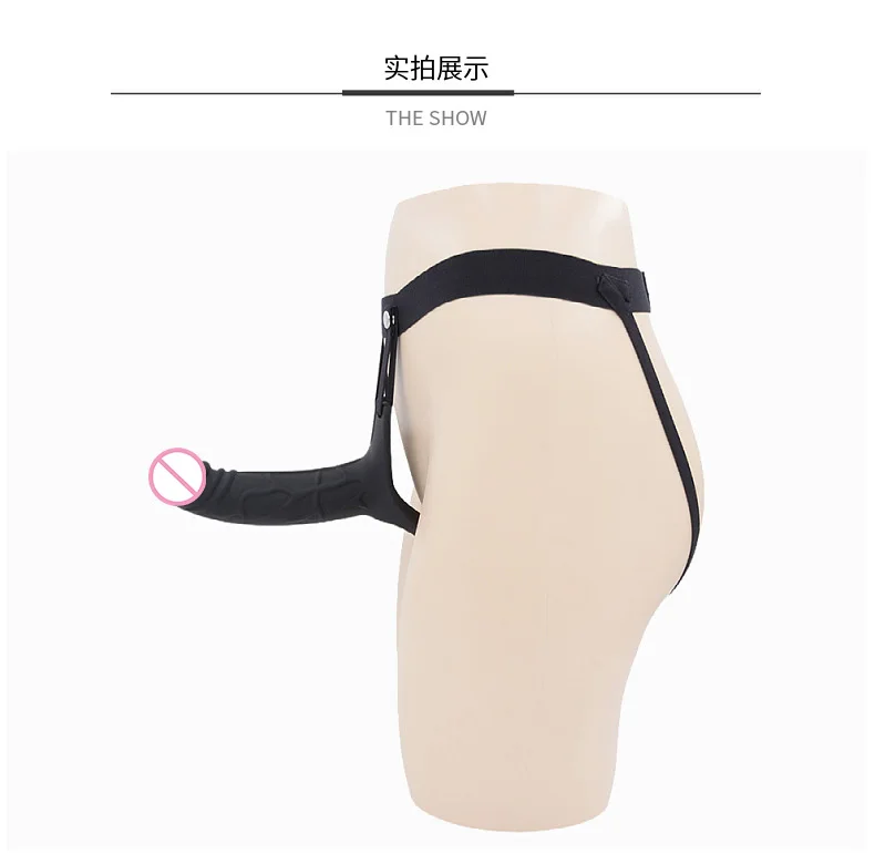 Strap-on Hollow Dildo Pants Penis Sleeve Enlarger Extender Strapon Harness for Men Strap on Realistic Belt Sex Toys for Gay