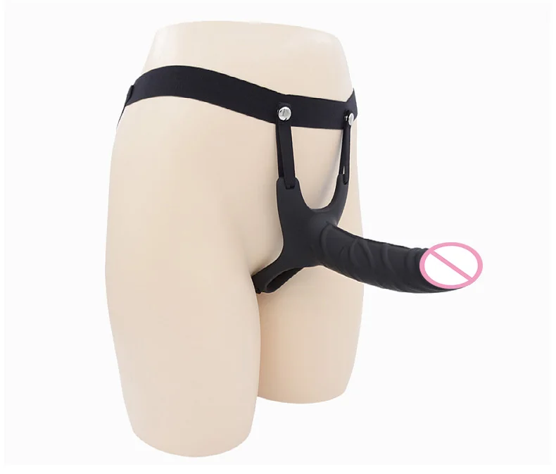Strap-on Hollow Dildo Pants Penis Sleeve Enlarger Extender Strapon Harness for Men Strap on Realistic Belt Sex Toys for Gay