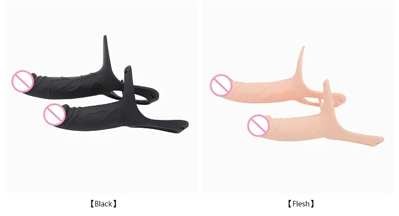 Strap-on Hollow Dildo Pants Penis Sleeve Enlarger Extender Strapon Harness for Men Strap on Realistic Belt Sex Toys for Gay