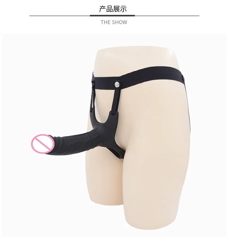 Strap-on Hollow Dildo Pants Penis Sleeve Enlarger Extender Strapon Harness for Men Strap on Realistic Belt Sex Toys for Gay