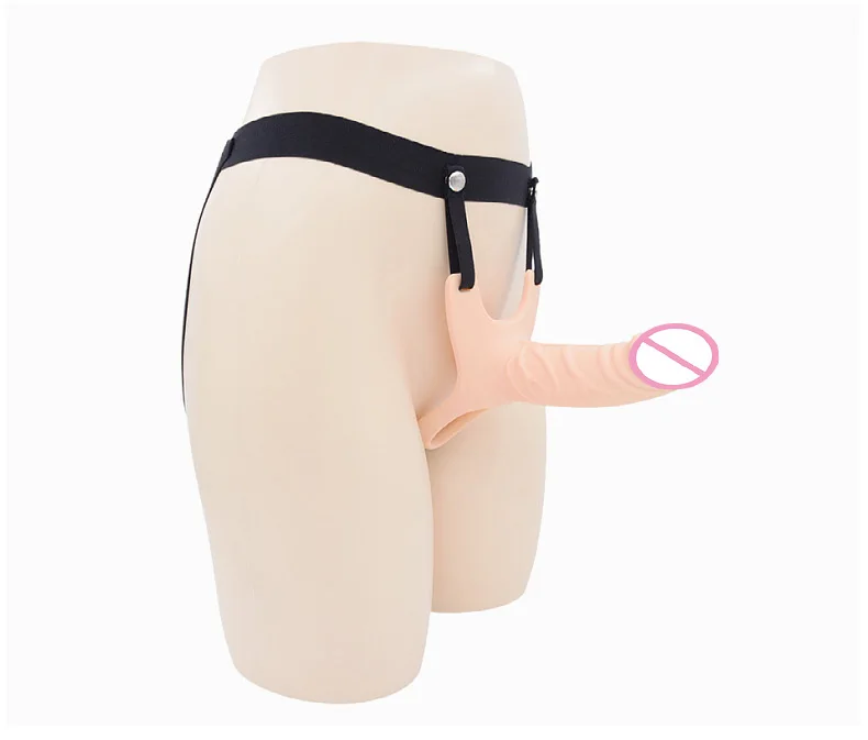 Strap-on Hollow Dildo Pants Penis Sleeve Enlarger Extender Strapon Harness for Men Strap on Realistic Belt Sex Toys for Gay