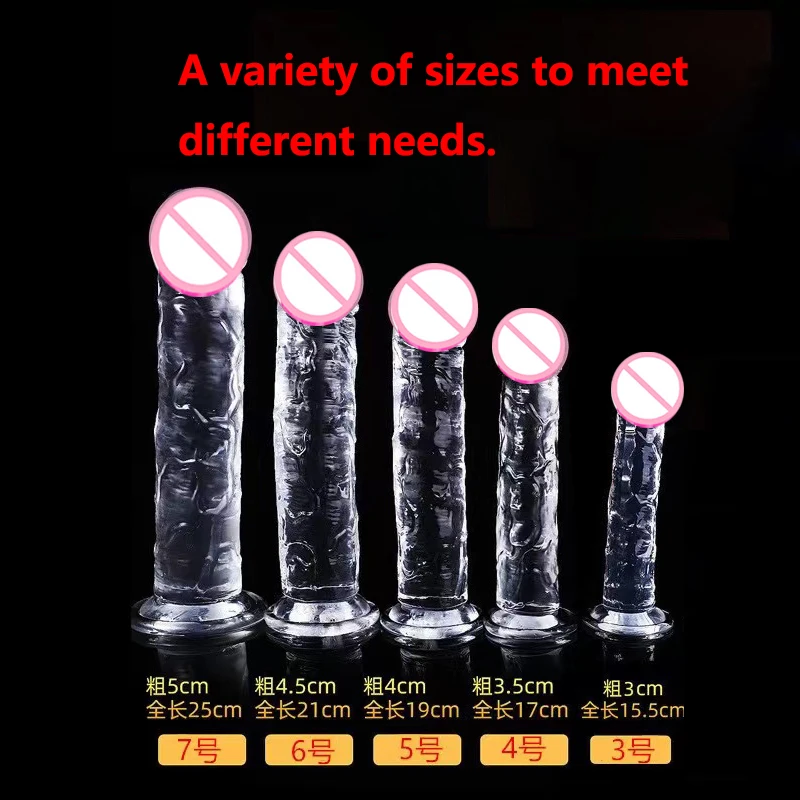 Translucent Soft Dildo for Women Suction Cup Realistic Strap-on Huge Penis Sexual Harness Strap On Anal Sex Toy Lesbian G-spot Translucent Soft Dildo for Women Suction Cup Realistic Strap-on Huge Penis Sexual Harness Strap On Anal Sex Toy Lesbian G-spot