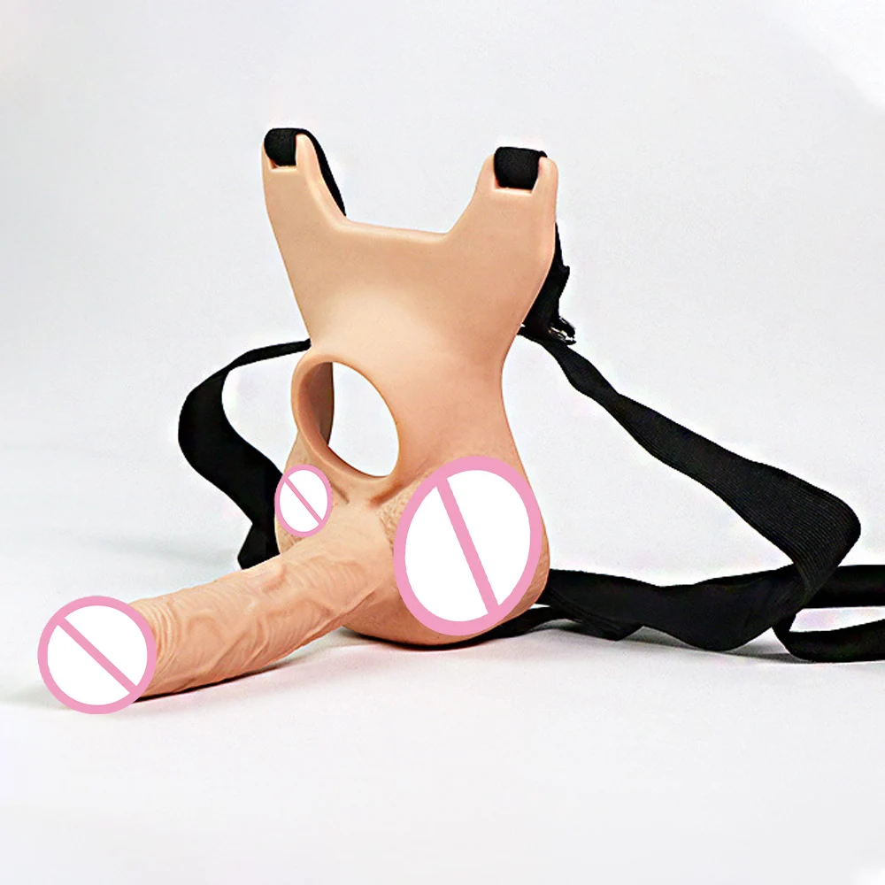 YiHH Lesbian Strapon Harness Dildo Women Men Integrated Penis Pants Adult Sex Toys For Woman Couples Dildos Belt Silicone Pants