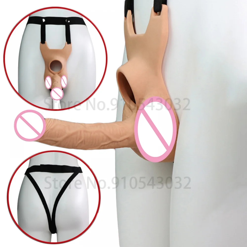 YiHH Lesbian Strapon Harness Dildo Women Men Integrated Penis Pants Adult Sex Toys For Woman Couples Dildos Belt Silicone Pants