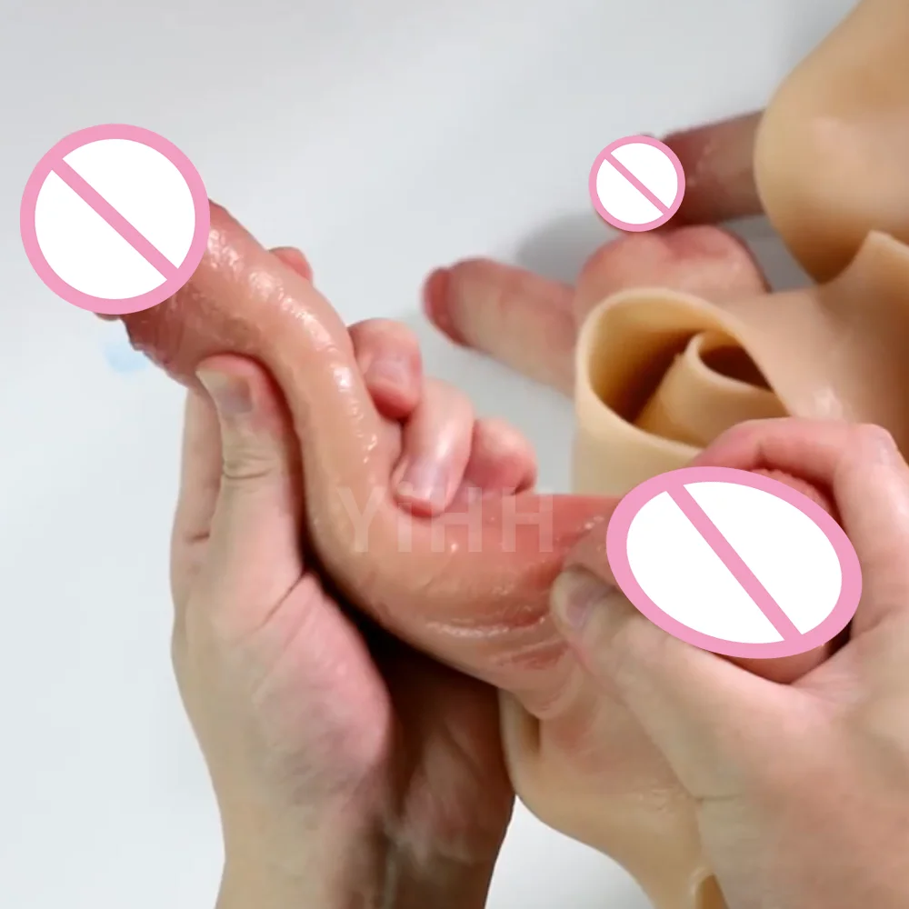YiHH Lesbian Strapon Harness Dildo Women Men Integrated Penis Pants Adult Sex Toys For Woman Couples Dildos Belt Silicone Pants