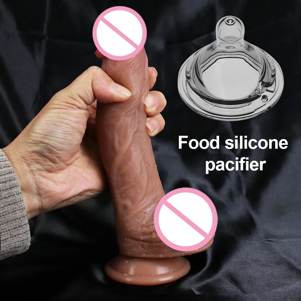 XXL Big Realistic Dildo Soft Silicone Penis Skin Feel Cock Female Masturbator Anal Plug Adultos Sex Toys Strapon Dick for Women