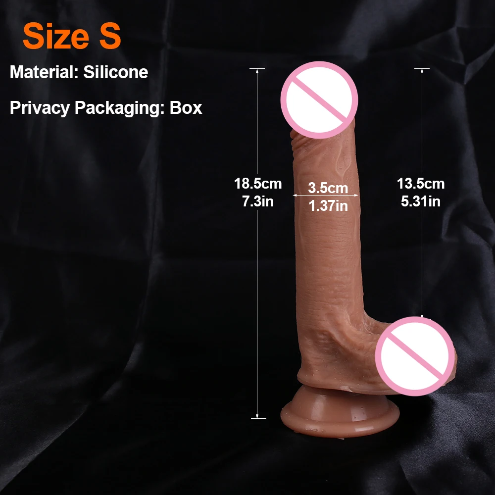 XXL Big Realistic Dildo Soft Silicone Penis Skin Feel Cock Female Masturbator Anal Plug Adultos Sex Toys Strapon Dick for Women
