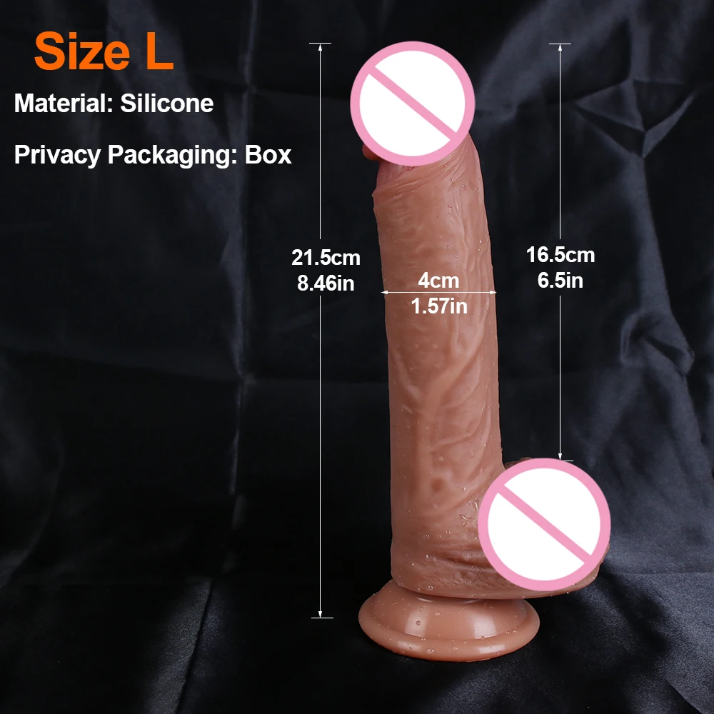 XXL Big Realistic Dildo Soft Silicone Penis Skin Feel Cock Female Masturbator Anal Plug Adultos Sex Toys Strapon Dick for Women