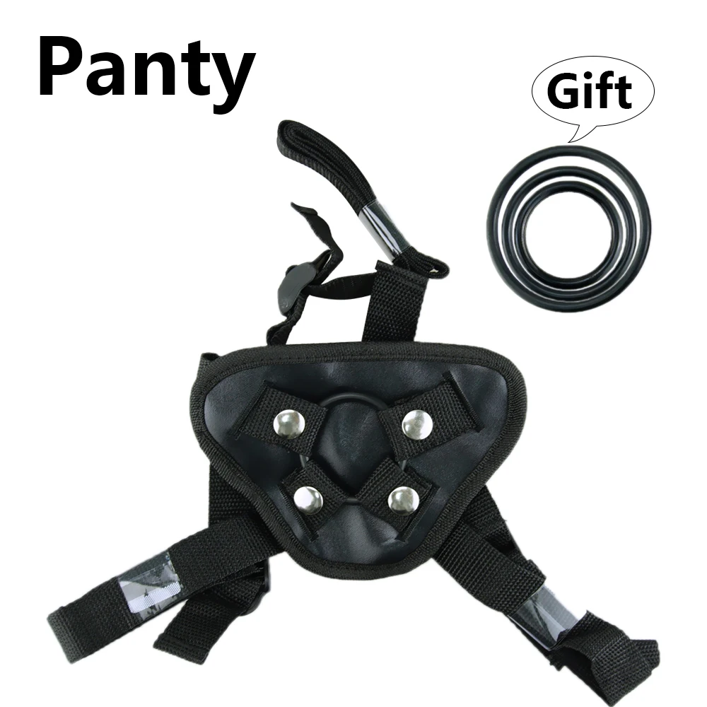 Jelly Dildo 6 sizes Penis Adjustable Strapon Dildo Realistic Sex Toys For Lesbian Women Couples Suction Cup Dildo Pants