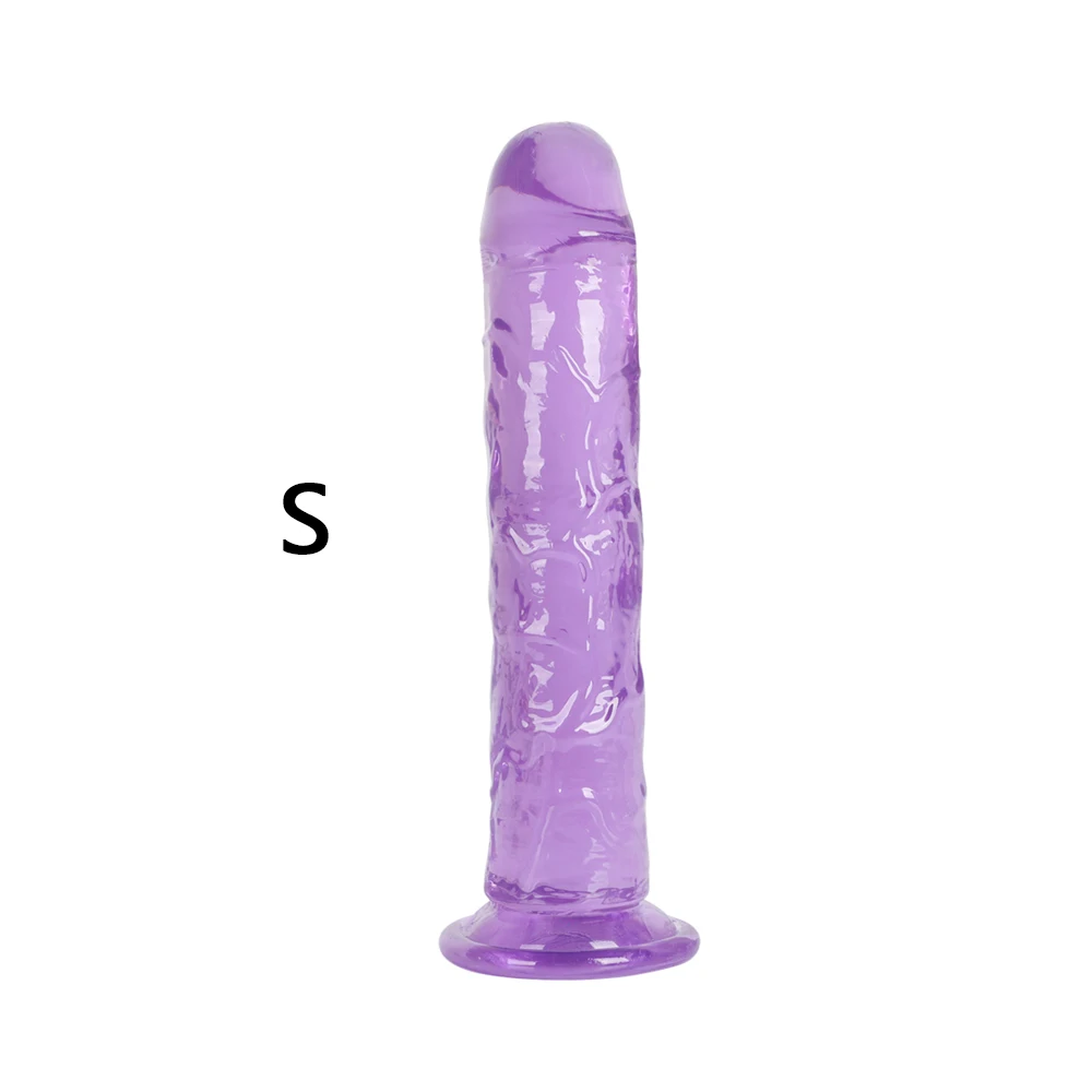 Soft Jelly Dildo Anal Butt Plug Realistic Penis Strong Suction Cup Dick Toy for Adult G-spot Orgasm Sex Toys for Women Lesbian