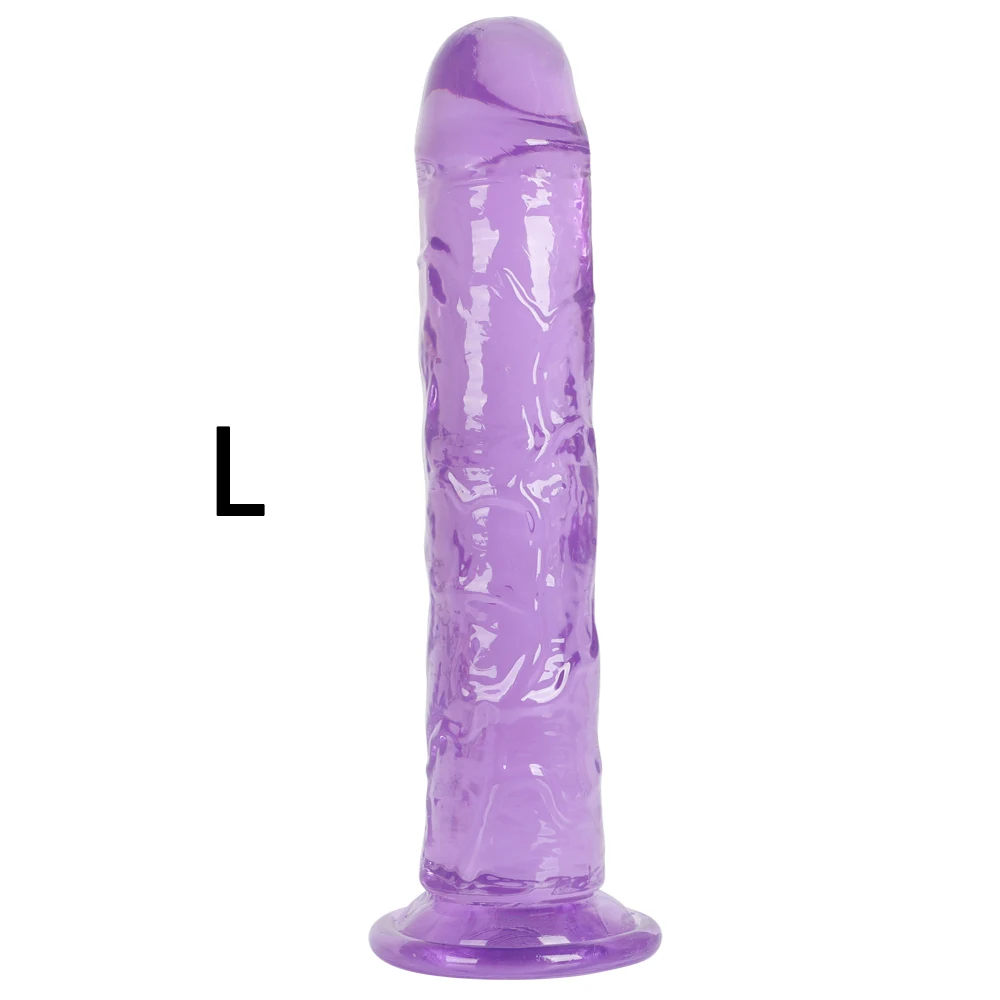 Soft Jelly Dildo Anal Butt Plug Realistic Penis Strong Suction Cup Dick Toy for Adult G-spot Orgasm Sex Toys for Women Lesbian