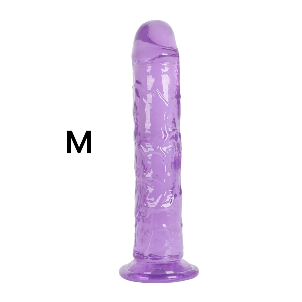 Soft Jelly Dildo Anal Butt Plug Realistic Penis Strong Suction Cup Dick Toy for Adult G-spot Orgasm Sex Toys for Women Lesbian