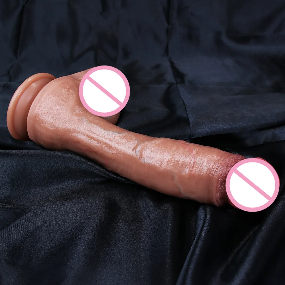 XXL Huge Realistic Penis Skin Feeling Strapon Cock Cheap Dildo Double Silicone Suction Cup Thick Dick Anal Sex Toy Men Women Gay