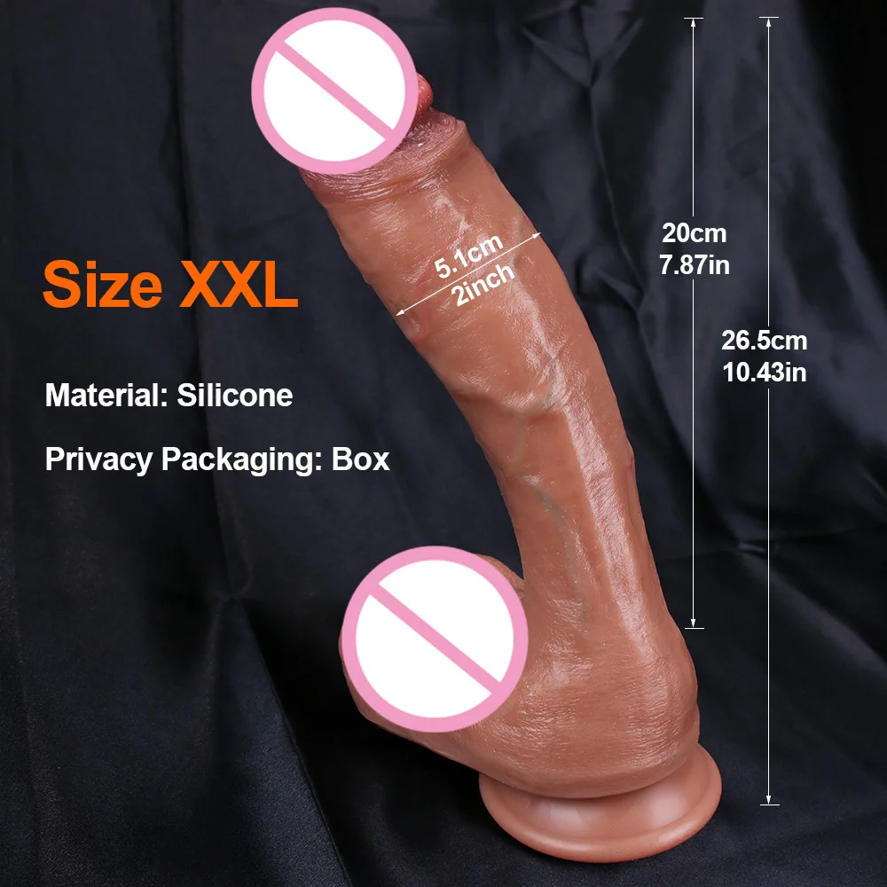 XXL Huge Realistic Penis Skin Feeling Strapon Cock Cheap Dildo Double Silicone Suction Cup Thick Dick Anal Sex Toy Men Women Gay
