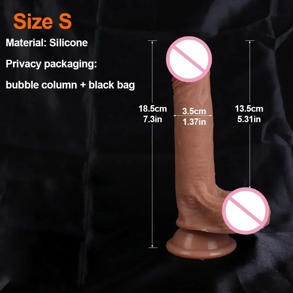 XXL Huge Realistic Penis Skin Feeling Strapon Cock Cheap Dildo Double Silicone Suction Cup Thick Dick Anal Sex Toy Men Women Gay