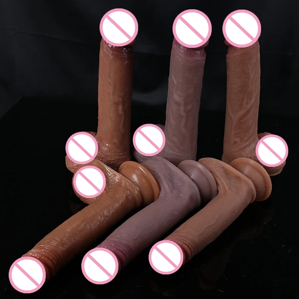 Top Cock Realistic Dildo Black Big Dick Huge Penis Adults Anal Sex Toys Vagina Strapon Masturbators For Woman G-spot Stimulator