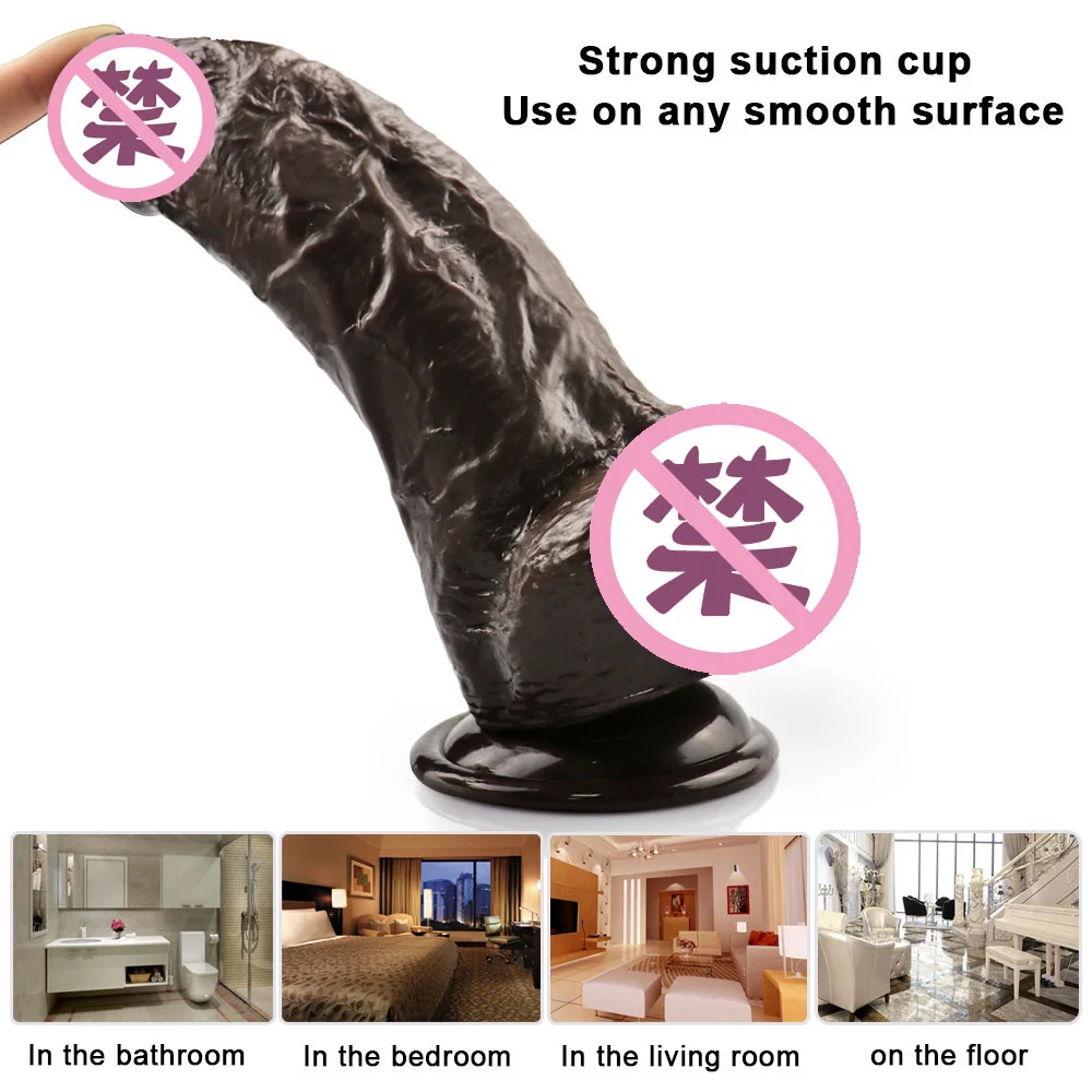 5CM dia Huge Realistic Giant Long Dildo Vaginal Masturbators Penis Erotic Toy for Women Suction Cup Thick Glans Dick 5CM dia Huge Realistic Giant Long Dildo Vaginal Masturbators Penis Erotic Toy for Women Suction Cup Thick Glans Dick