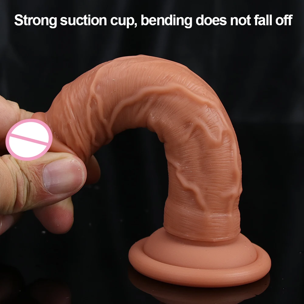 Realistic Cock EroticThick Vibrator Dildo with Super Strong Suction Cup Sex Toy for Woman Men Artificial Penis G-spot Simulation