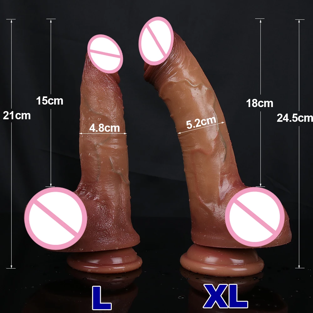 Realistic Cock EroticThick Vibrator Dildo with Super Strong Suction Cup Sex Toy for Woman Men Artificial Penis G-spot Simulation