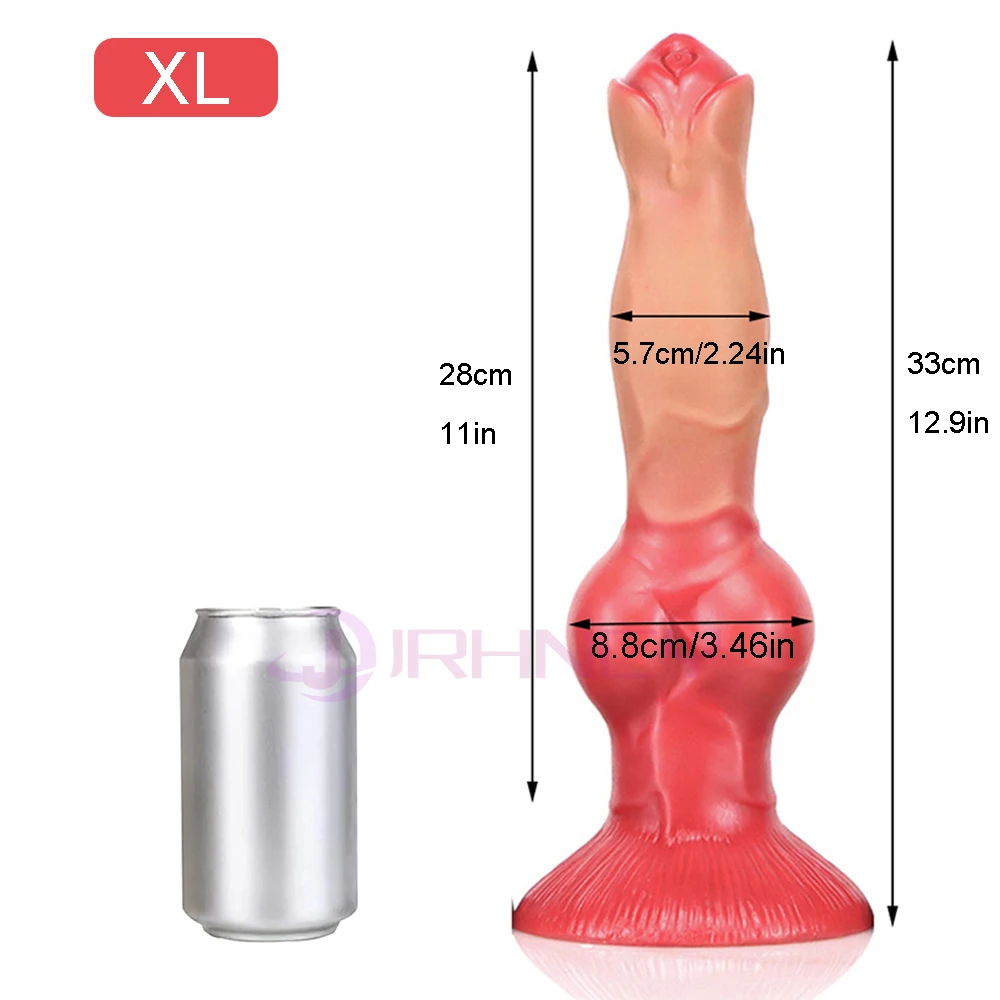 XXL Animals Dildos With Suction Cup Realistic Dog Dildo For Women Adult Sex Toys G-Spot Masturbation Dog Dick For Anal Plug
