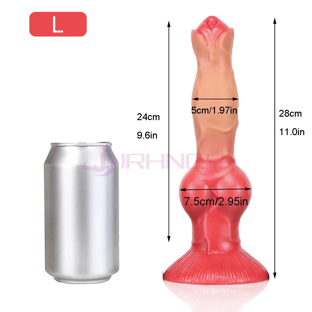 XXL Animals Dildos With Suction Cup Realistic Dog Dildo For Women Adult Sex Toys G-Spot Masturbation Dog Dick For Anal Plug
