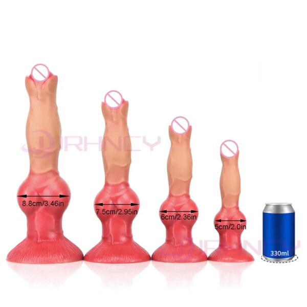 XXL Animals Dildos With Suction Cup Realistic Dog Dildo For Women Adult Sex Toys G-Spot Masturbation Dog Dick For Anal Plug