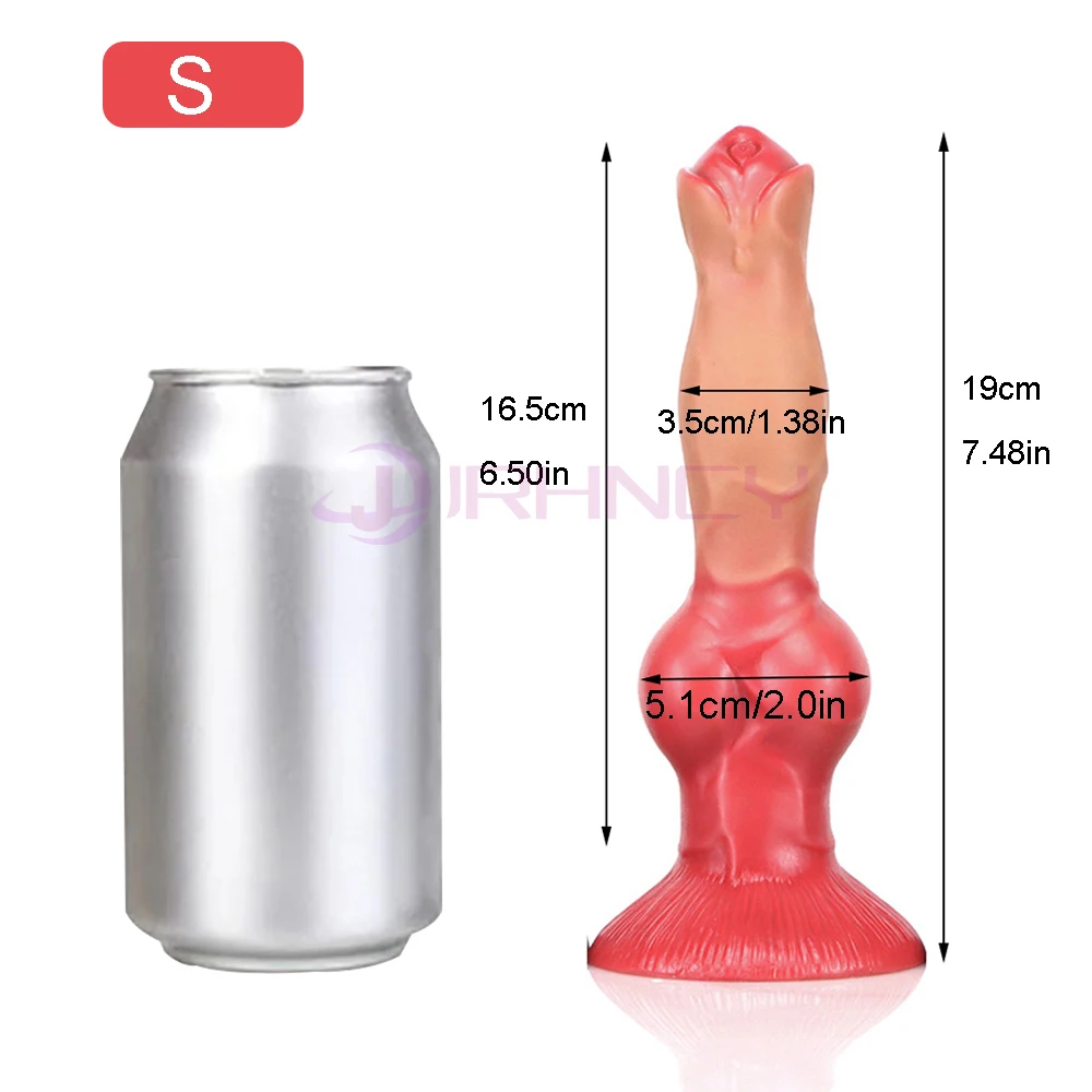 XXL Animals Dildos With Suction Cup Realistic Dog Dildo For Women Adult Sex Toys G-Spot Masturbation Dog Dick For Anal Plug