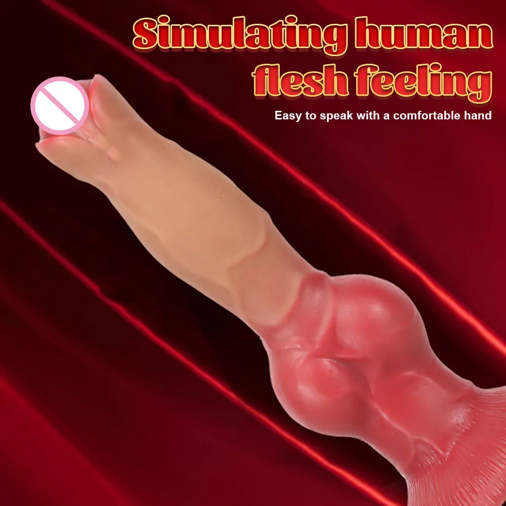 XXL Animals Dildos With Suction Cup Realistic Dog Dildo For Women Adult Sex Toys G-Spot Masturbation Dog Dick For Anal Plug