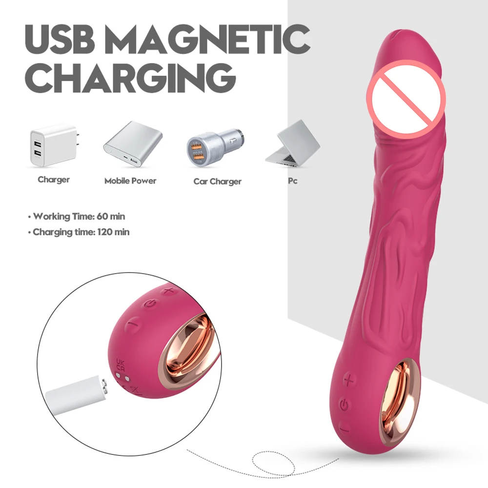 Realistic Dildo Silicone Vibrator for Women Vagina Clitoris G Spot Stimulator With 10 Powerful Vibration Sex Toy Female Vibrator