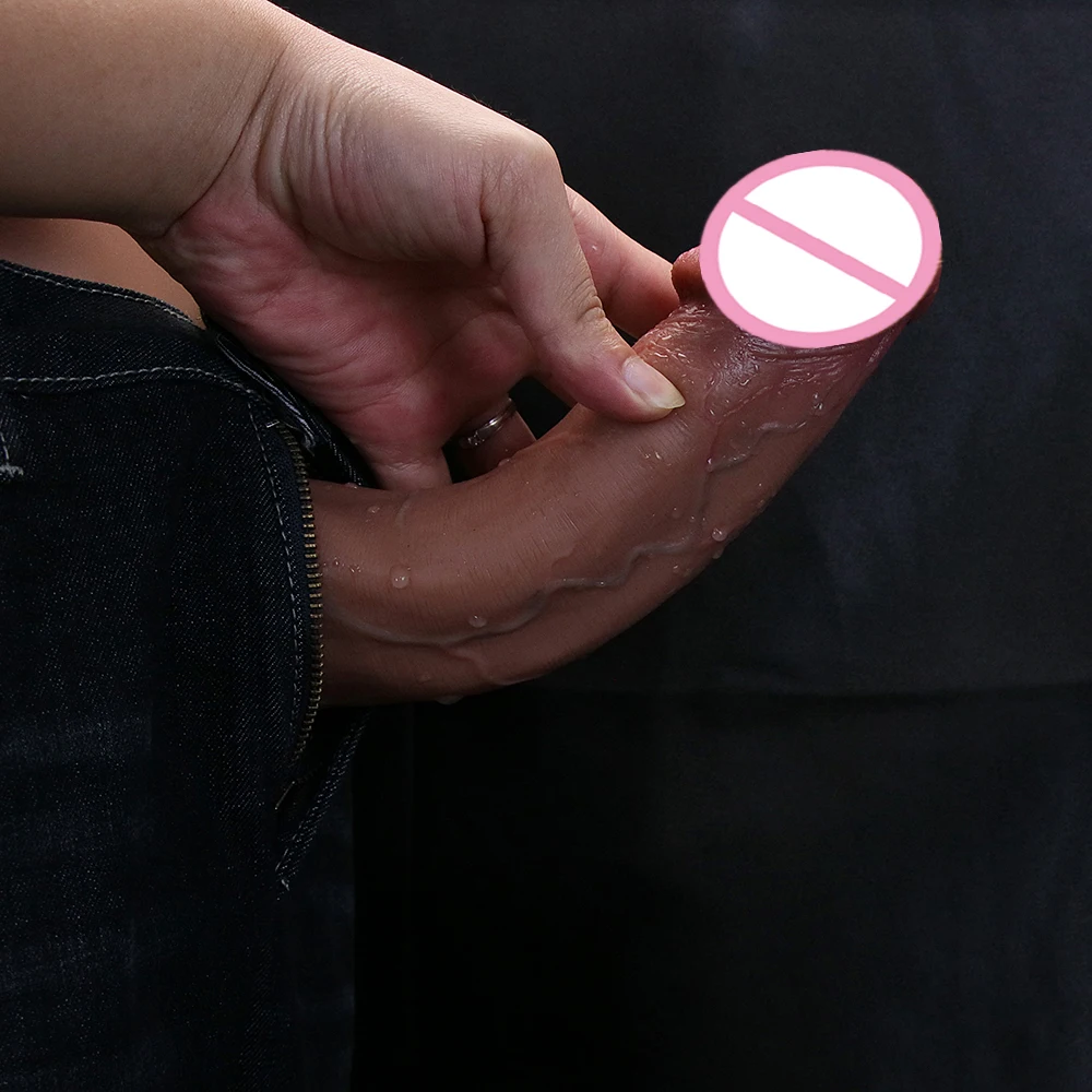 Big Glans Dildo Realistic Penis Soft Silicone Adults Strapon Vagina Orgasm Anal Sex Toys With Huge Suction Cup For Women And Man