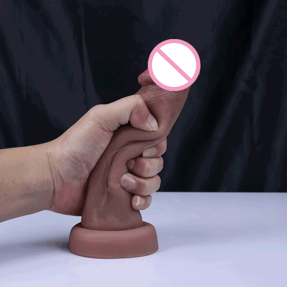 Big Glans Dildo Realistic Penis Soft Silicone Adults Strapon Vagina Orgasm Anal Sex Toys With Huge Suction Cup For Women And Man