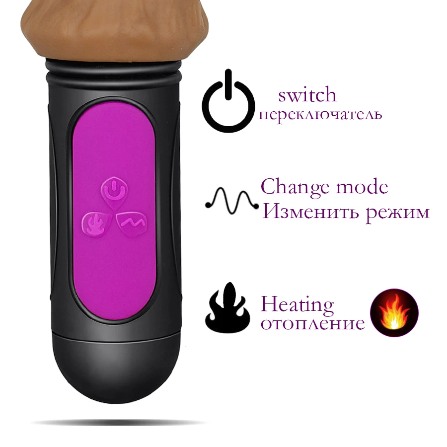 Heating Realistic Dildo Vibrator for Woman 10 speed bend Soft huge dildo Penis G Spot Vagina anus Masturbator Sex Toy for adult