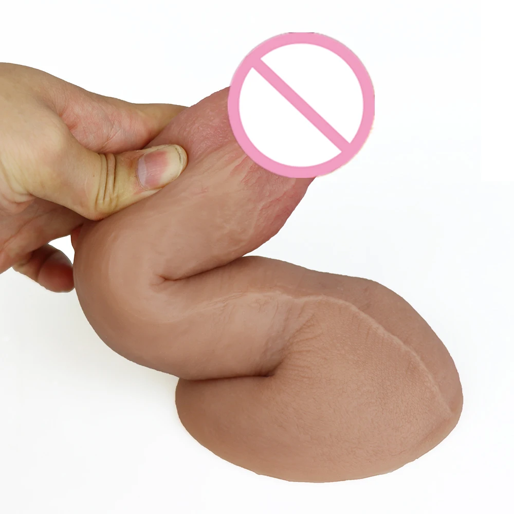 Real Man Prostate Dildo Silicone Adult G-spot Stimulator Big Penis Strapon Masturbation Huge Suction Cup Anal Sex Toys For Women