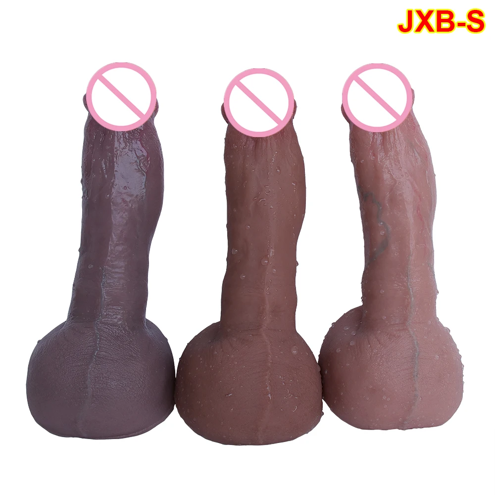 Real Man Prostate Dildo Silicone Adult G-spot Stimulator Big Penis Strapon Masturbation Huge Suction Cup Anal Sex Toys For Women