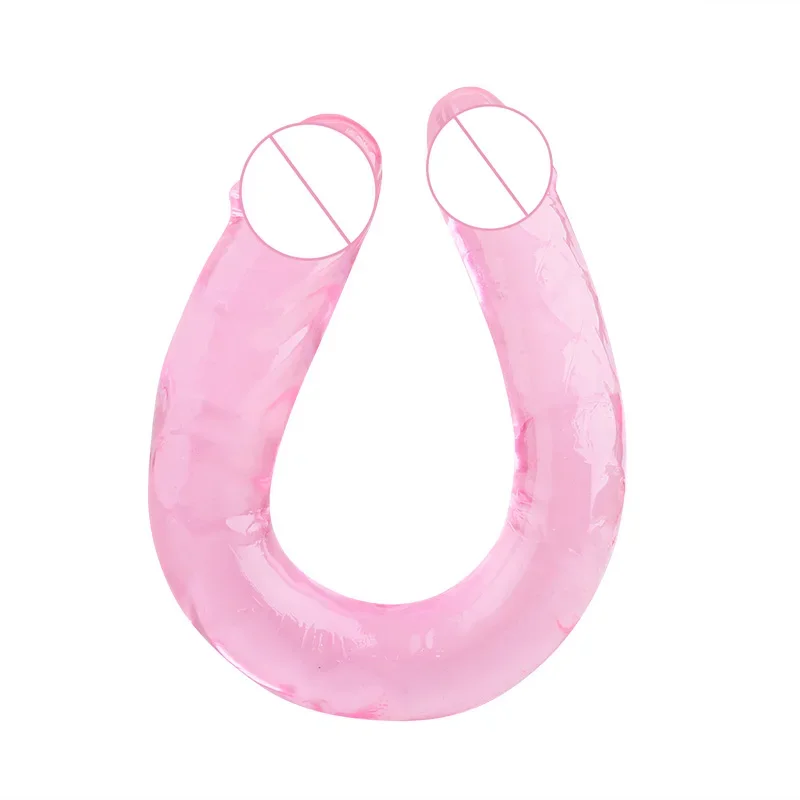 Erotic Jelly Dildo Anal Butt Plug Realistic Vaginal Artificial Penis G-spot Massage Double Dildo Sex Toys for Woman No Vibrator