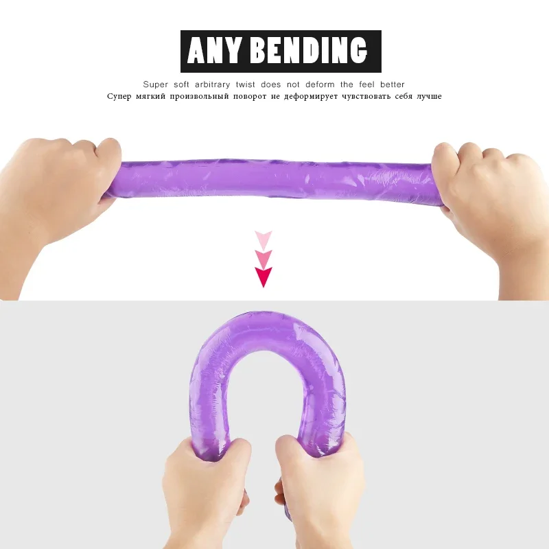 Erotic Jelly Dildo Anal Butt Plug Realistic Vaginal Artificial Penis G-spot Massage Double Dildo Sex Toys for Woman No Vibrator