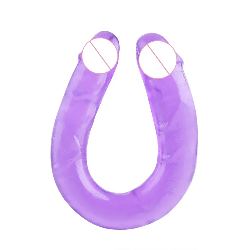 Erotic Jelly Dildo Anal Butt Plug Realistic Vaginal Artificial Penis G-spot Massage Double Dildo Sex Toys for Woman No Vibrator