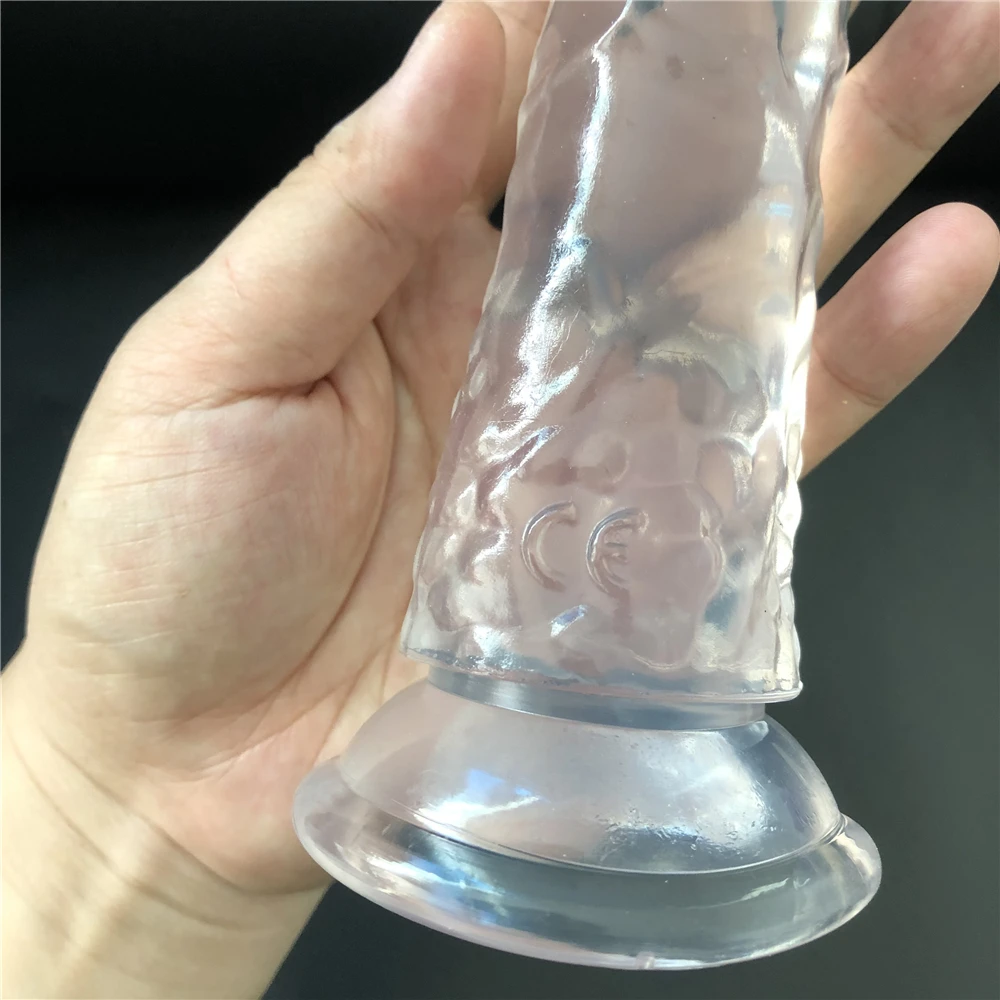 Soft Crystal Jelly Dildo Realistic Suction Cup Strap On Penis Anal Dildo Pegging Strapon Harness Sex Toys for Woman Sex Products