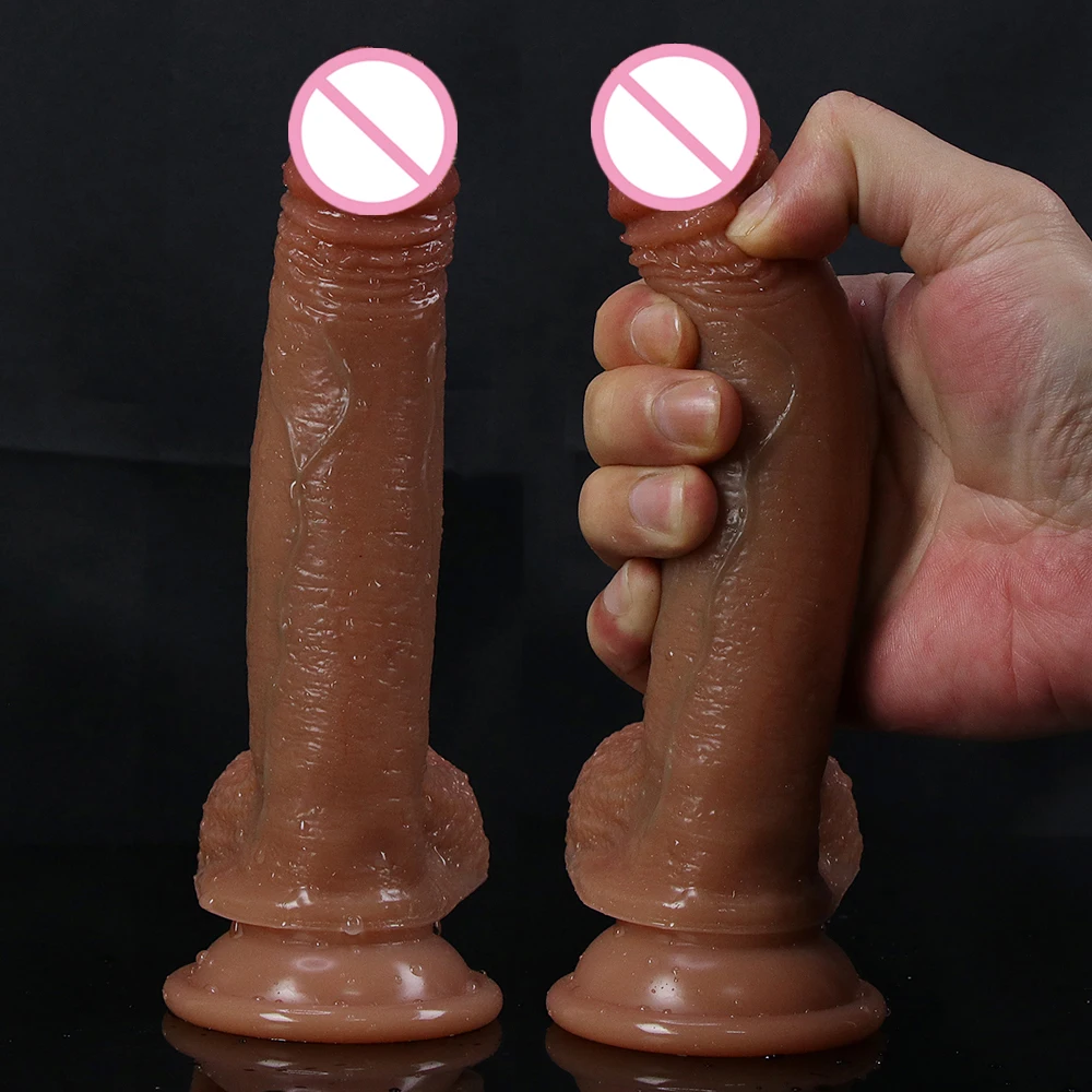 Realistic Dildo Black Prostate Massager Big Dick Huge Penis Adults Anal Sex Toys Vagina Sexy Strapon Masturbators For Woman Men