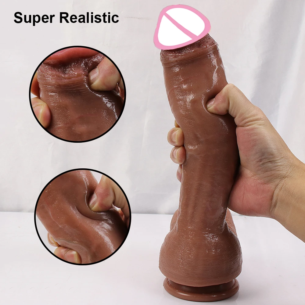 7CM Diam Big Dildo Realistic Silicone Penis Soft Huge Dick Strapon Suction Cup Anal Sex Toys For Women Masturbation Adult Cock 7CM Diam Big Dildo Realistic Silicone Penis Soft Huge Dick Strapon Suction Cup Anal Sex Toys For Women Masturbation Adult Cock