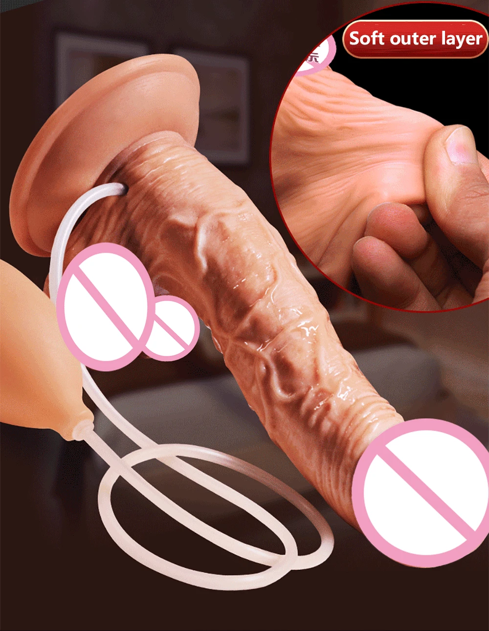 New Female Masturbator Vibrating Ejaculating Dildo For Men Realistic Dildos Anal Plug Dildo Vibrator For Couples Intimacy Goods