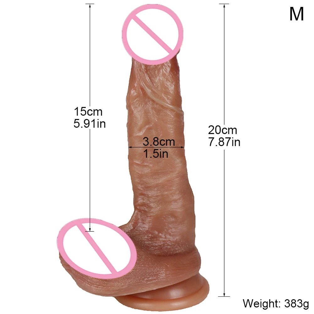 Realistic Makeup Dildo Quality Silicone Big Gag Cock Penis Anal Sex Toys For Women Strapon Lesbian Vagina Orgasm Masturbation