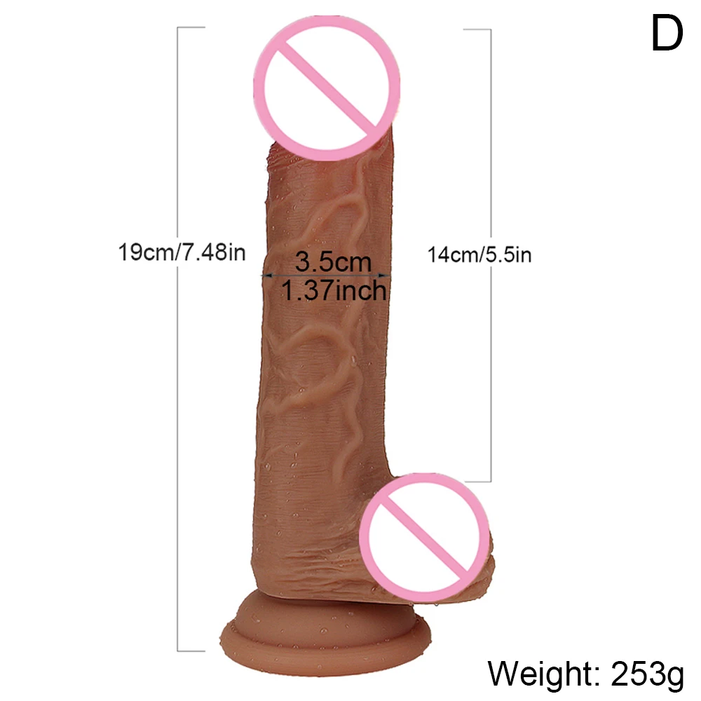 Realistic Makeup Dildo Quality Silicone Big Gag Cock Penis Anal Sex Toys For Women Strapon Lesbian Vagina Orgasm Masturbation