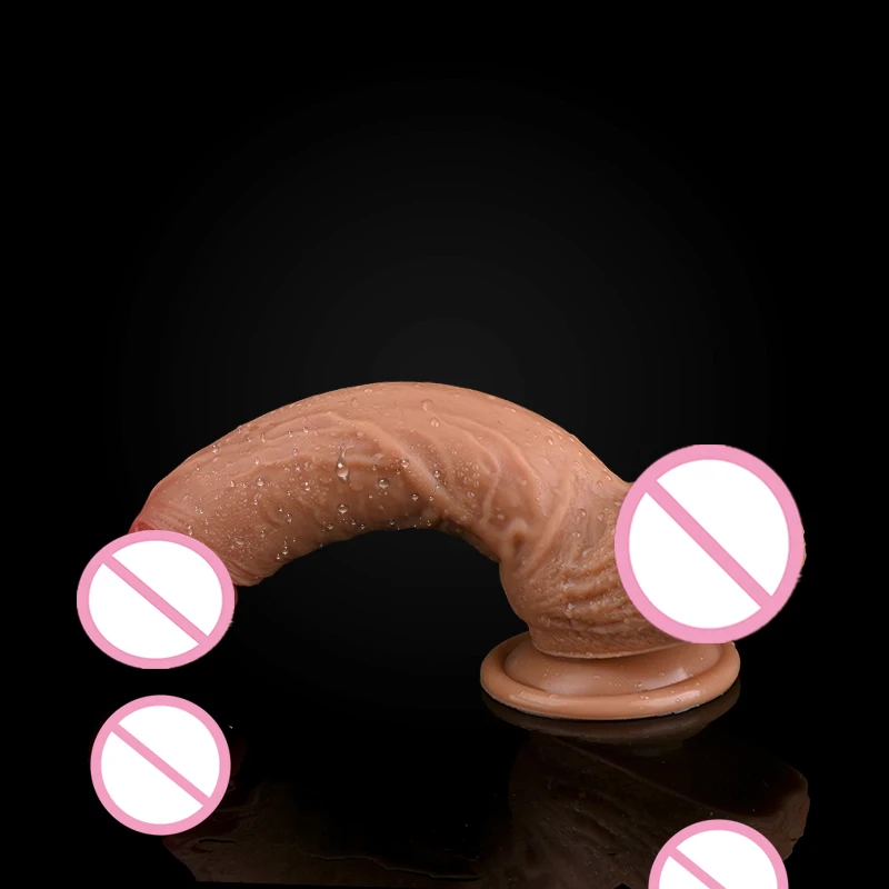 Huge Realistic Dildo Skin feeling Phallus soft Big vibrator Penis With Suction Cup Sex Toy for Woman Strapon Female Masturbation