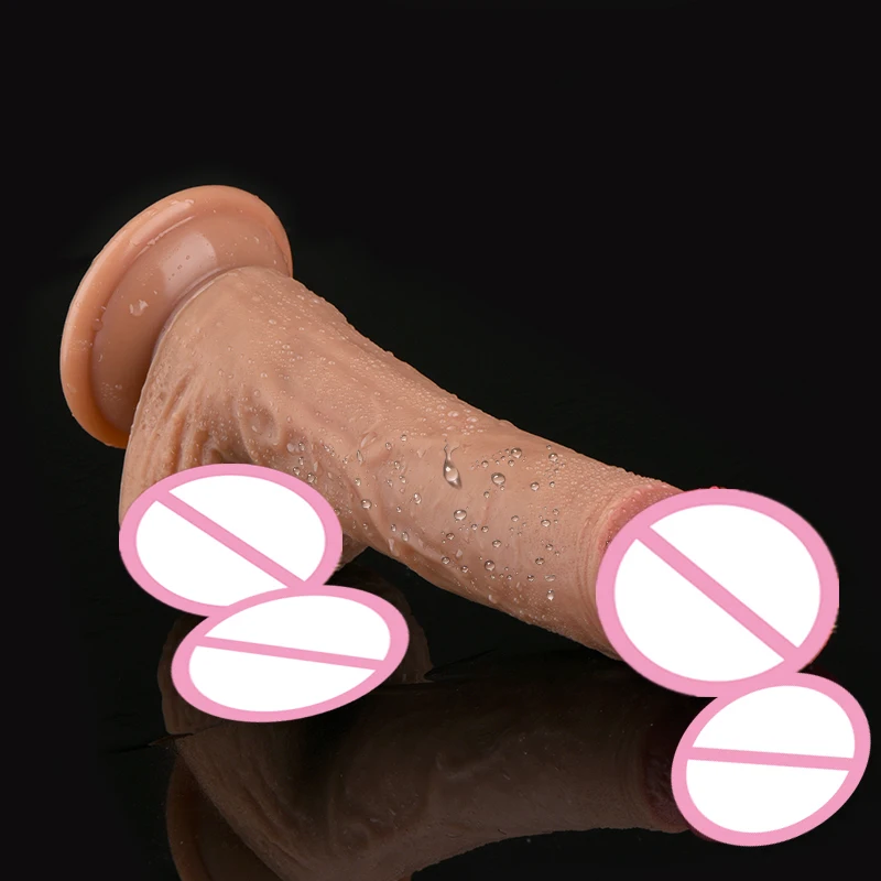 Huge Realistic Dildo Skin feeling Phallus soft Big vibrator Penis With Suction Cup Sex Toy for Woman Strapon Female Masturbation