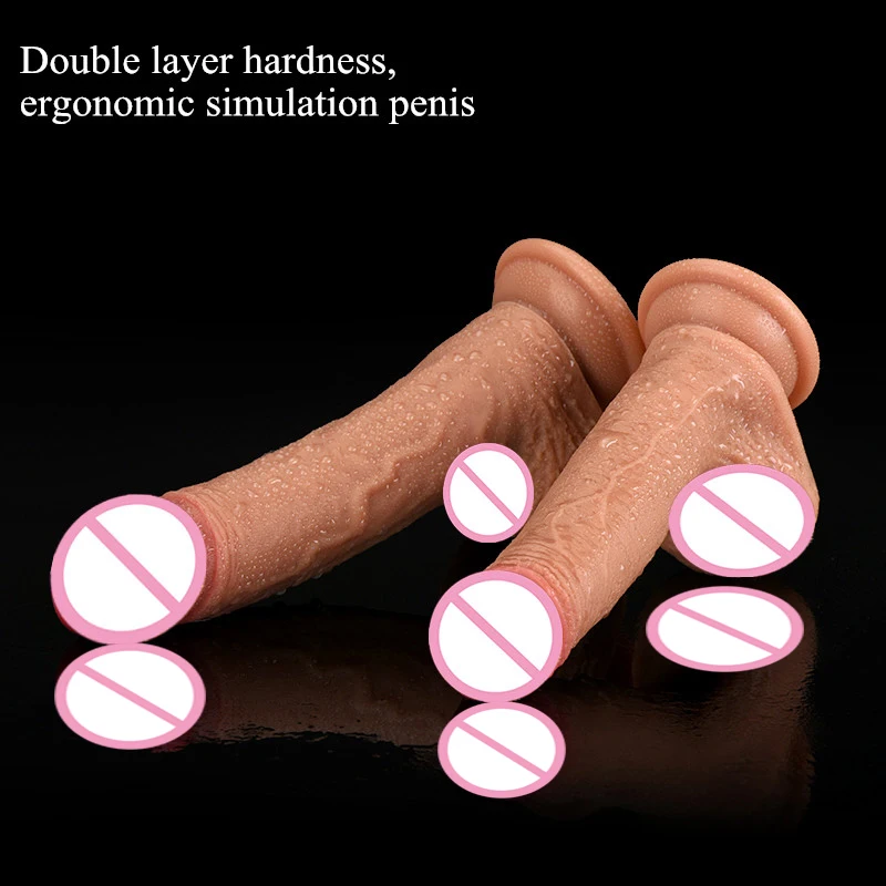 Huge Realistic Dildo Skin feeling Phallus soft Big vibrator Penis With Suction Cup Sex Toy for Woman Strapon Female Masturbation