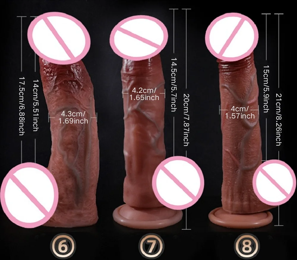 Silicone Realistic Dildo Real Penis Dick Huge Big Suction Cup Strapon 14.5-23cm 5.7-9.06inch Women Female Sex Toy Anal Plug