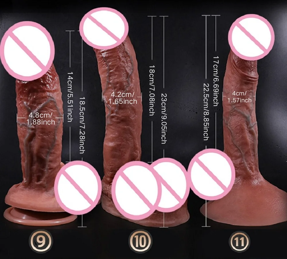 Silicone Realistic Dildo Real Penis Dick Huge Big Suction Cup Strapon 14.5-23cm 5.7-9.06inch Women Female Sex Toy Anal Plug