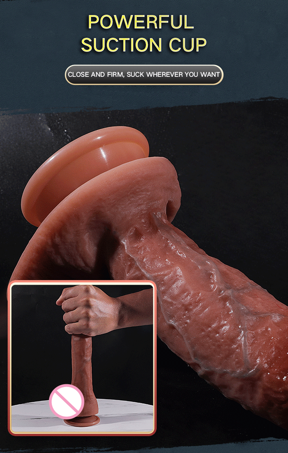 Silicone Realistic Dildo Real Penis Dick Huge Big Suction Cup Strapon 14.5-23cm 5.7-9.06inch Women Female Sex Toy Anal Plug